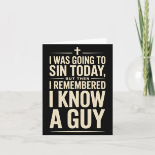 Christian Jesus Faith Humour Bible Believer Card