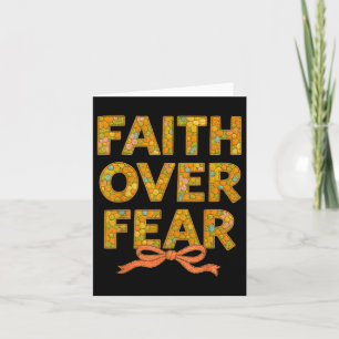 Christian Jesus God Lover Floral Embroidery Faith Card