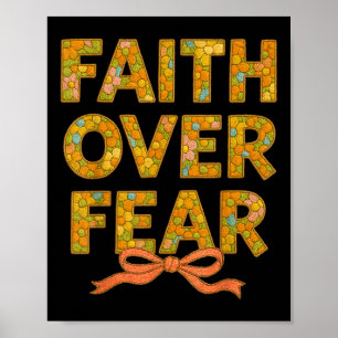 Christian Jesus God Lover Floral Embroidery Faith Poster