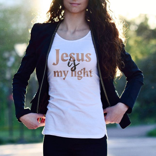 Christian Jesus is my light - Psalm 27 T-Shirt (Creator Uploaded)
