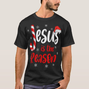 Christian Jesus Is The Reason Candy Cane Religious T-Shirt