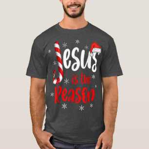 Christian Jesus Is The Reason Candy Cane Religious T-Shirt