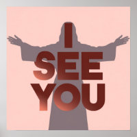 Christian Jesus is Watching you, Jesus I See You