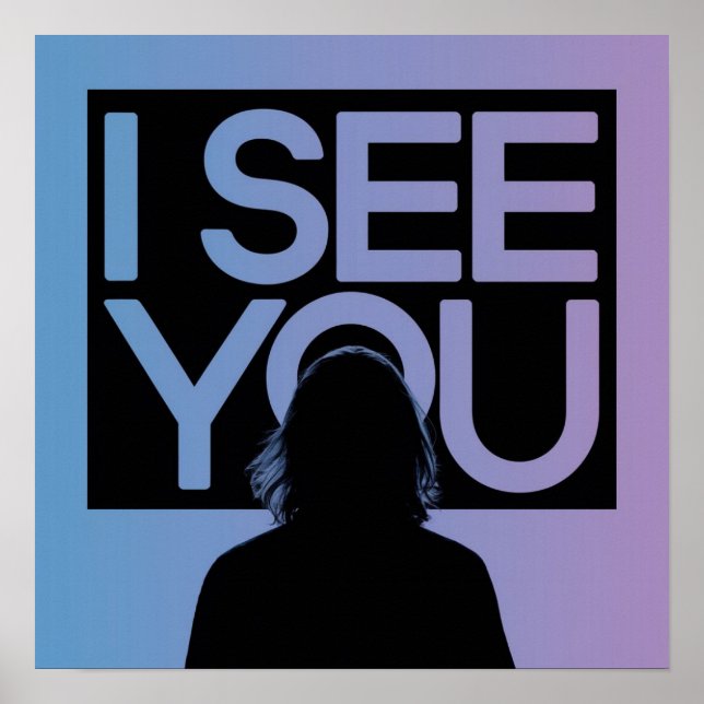 Christian Jesus is Watching you, Jesus I See You Poster (Front)