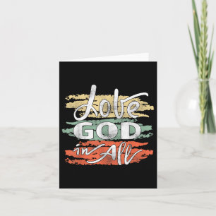 Christian Jesus Love God In All Card
