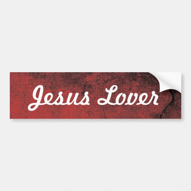 Christian Jesus Lover Bumper Sticker (Front)