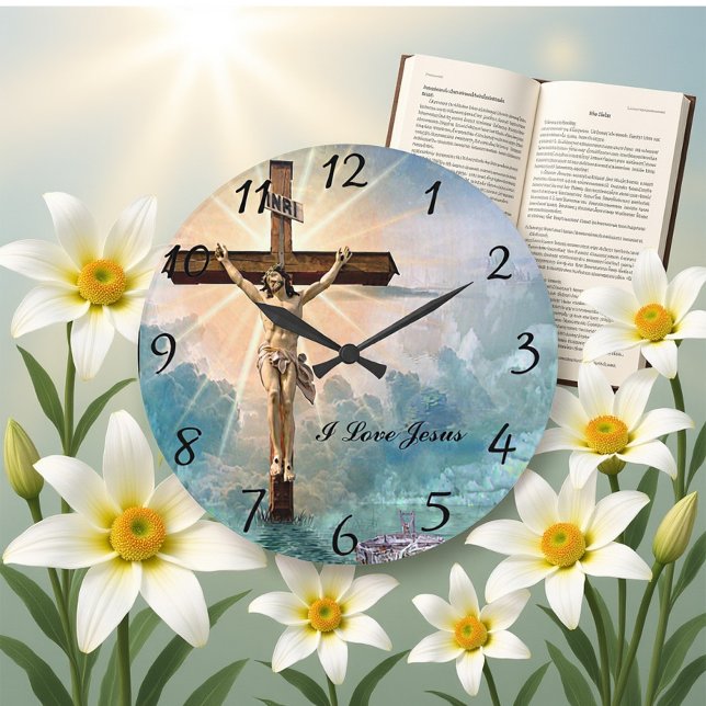 Christian Jesus prayer  Large Clock (Creator Uploaded)