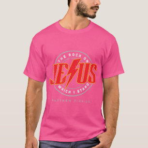 Christian Jesus Rock Band Matthew 724 Retro Vintag T-Shirt