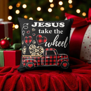 Christian - Jesus Take the Wheel - Christmas Cushion