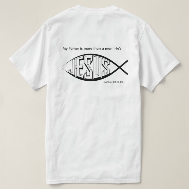 Christian Jesus Tshirt (Design Back)