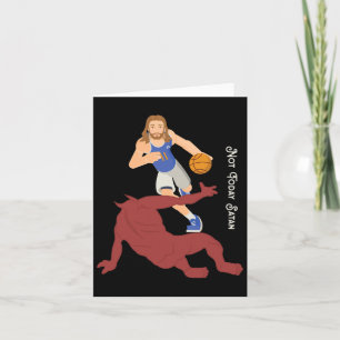 Christian Jesus Versus Satan Not Today Bysketbyll Card