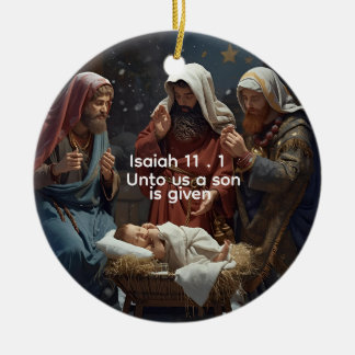 Christian Journal for Her, Bible Scriptures Ceramic Tree Decoration
