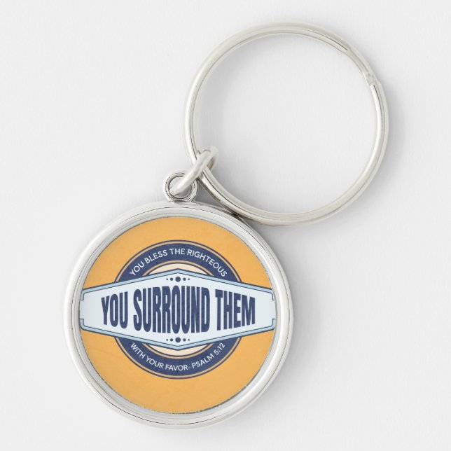 Christian Keychain with Bible Verse Blessing (Front)