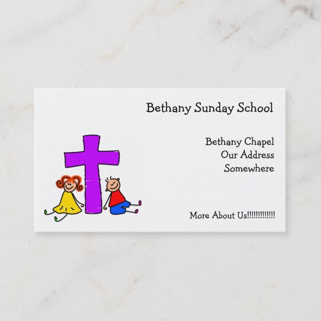 Christian Kids, Business Card (Front)