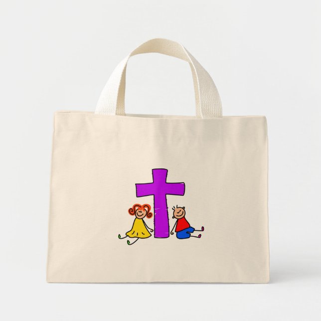 Christian Kids Mini Tote Bag (Front)