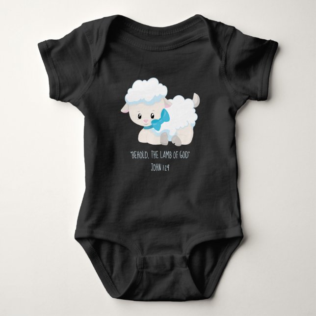 Christian Lamb of God Baby Bodysuit (Front)