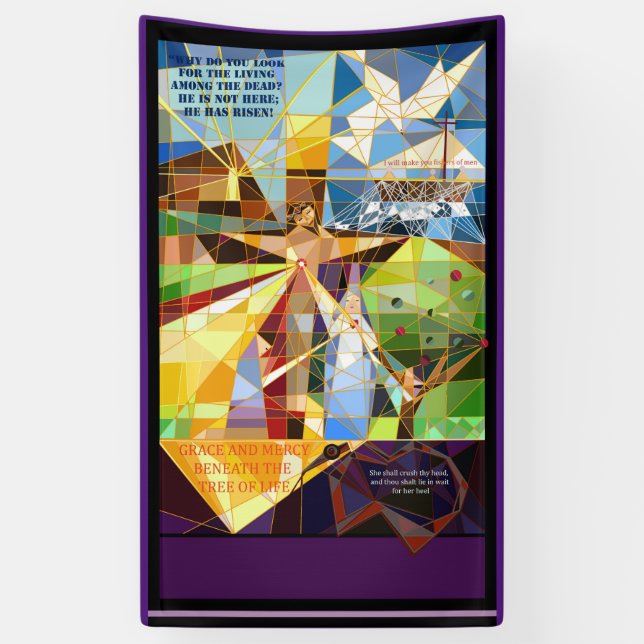 Christian Lent Easter Banner (Vertical)