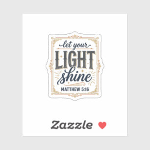 Christian Let Your Light Shine Matthew 5_16 Design