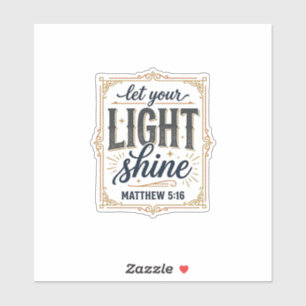 Christian Let Your Light Shine Matthew 5_16 Design