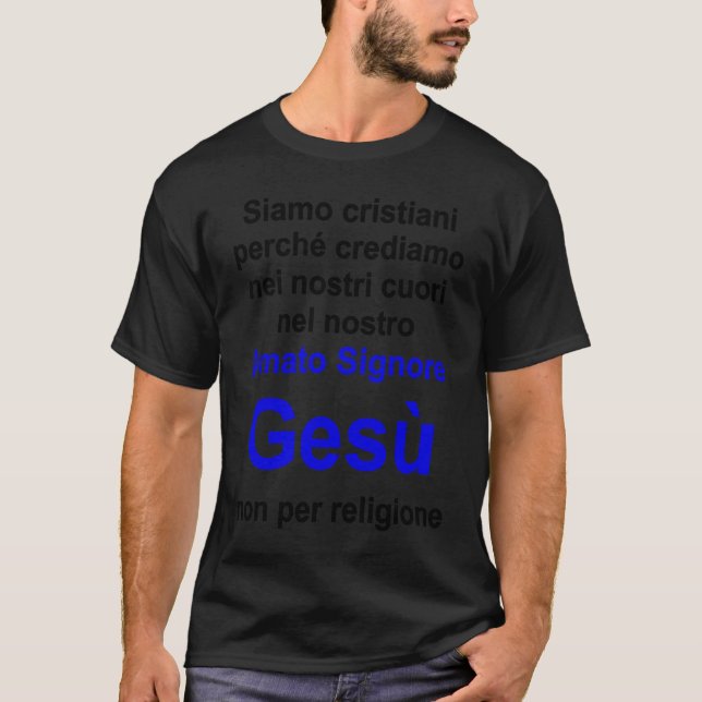 Christian lifestyle Multilingual Series Italian ve T-Shirt (Front)