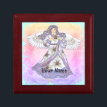 Christian lily angel gift box<br><div class="desc">Lily Angel Gift Box, Angel apparel, Angel t-shirts, Angel gifts by ArtMuvz Illustration. Charming Christian Angel birthday and christmas gifts, tote bag, mug, hat. Angel gifts are a thoughtful and meaningful way to show someone you care. Whether you're looking for a gift for a friend, family member, or loved one,...</div>