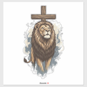 Christian Lion and Cross Vintage