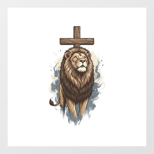 Christian Lion and Cross Vintage (Sheet)