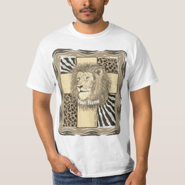 Christian Lion Cross T-Shirt (Front)