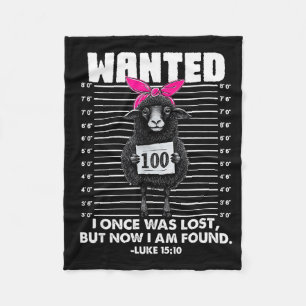 Christian, Lost Sheep Jesus, Wanted I Once Was Los Fleece Blanket
