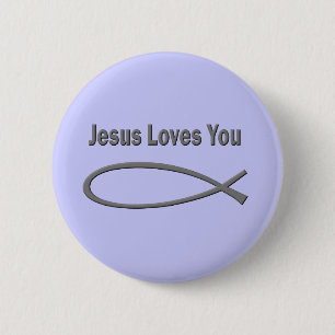 Christian Love 6 Cm Round Badge