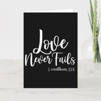 Christian Love Never Fails Corinthian 138 Happy Va Card