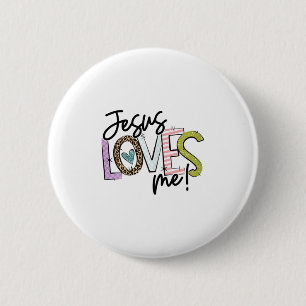 Christian Love Quote Gift For New Believers Jesus  6 Cm Round Badge
