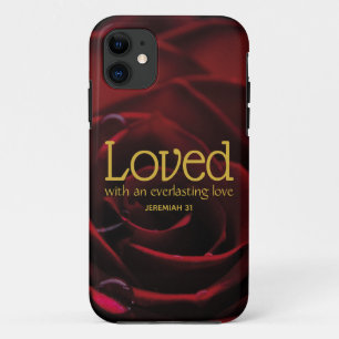 Christian LOVED Red Rose Floral Case-Mate iPhone Case