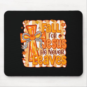 Christian Lover Thanksgiving Fall For Jesus He Nev Mouse Pad