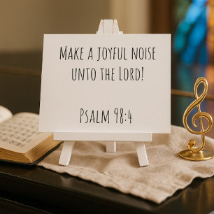 Christian Make a Joyful Noise Postcard
