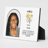 Christian MARCH Birth Month Flower NAME PHOTO