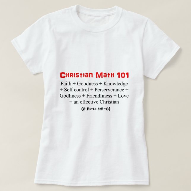 Christian Math 101 T-Shirt (Design Front)