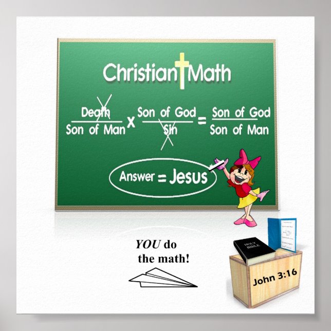 Christian Math Poster (Front)