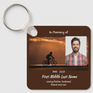 Christian Memorial Keepsake Biking Cycling Bike  Key Ring