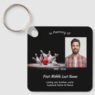 Christian Memorial Keepsake Bowling Bowler Key Ring
