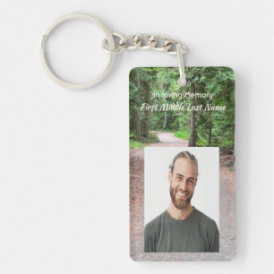 Christian Memorial Keepsake Trail Path Walk Hike Key Ring