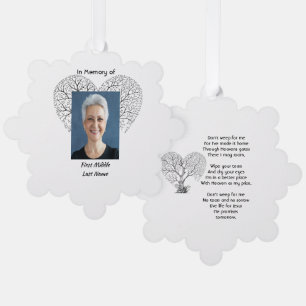 Christian Memorial  Tree of Life Heart Love Decoration Card