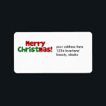 Christian Merry Christmas Label<br><div class="desc">Keep christ in christmas and stop the war on christmas I proud christian</div>