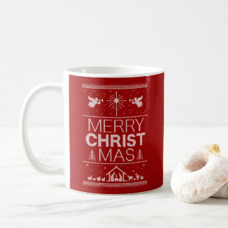 Christian Merry Christmas Sweater Nativity Jesus Coffee Mug