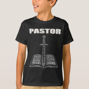 Christian Minister Word Cloud Church Pastor Apprec T-Shirt