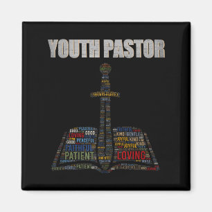 Christian Minister Word Cloud Youth Pastor Appreci Magnet