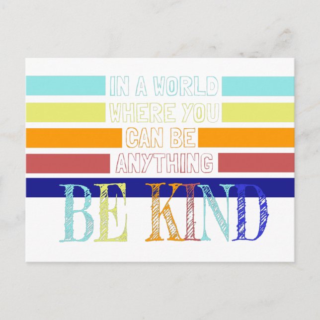Christian Miracle Worker BE Kind Postcard (Front)