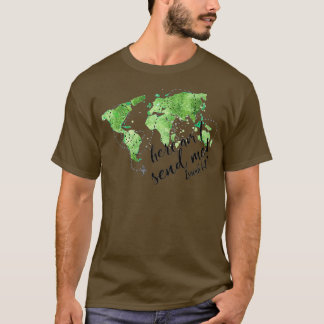 Christian Missionary Pilot Map Aviation Isaiah T-Shirt