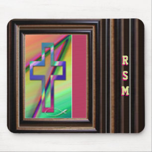 Christian monogrammed mouse pad