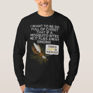 Christian Mosquito Gag Jokes Religious Christian T-Shirt